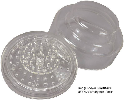 60-Hole Bur Block Rotary Stand Friction Grip